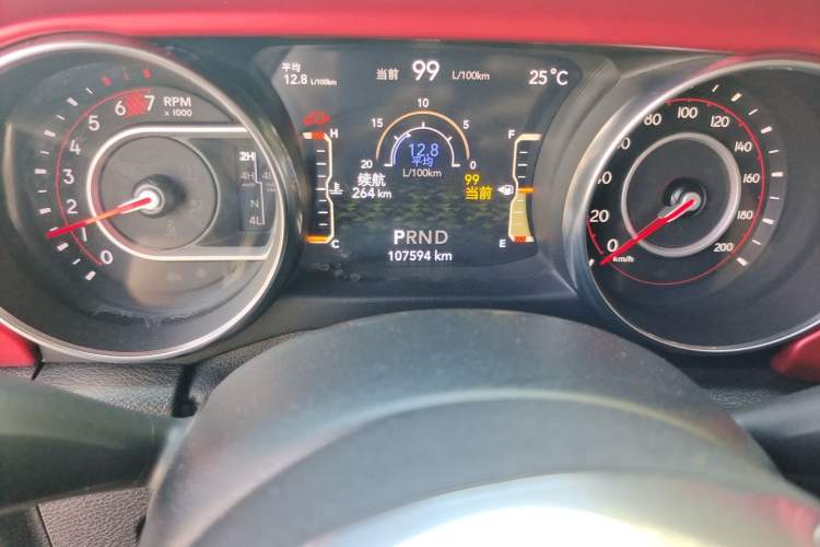 Used Jeep Wrangler  Odometer Close Up