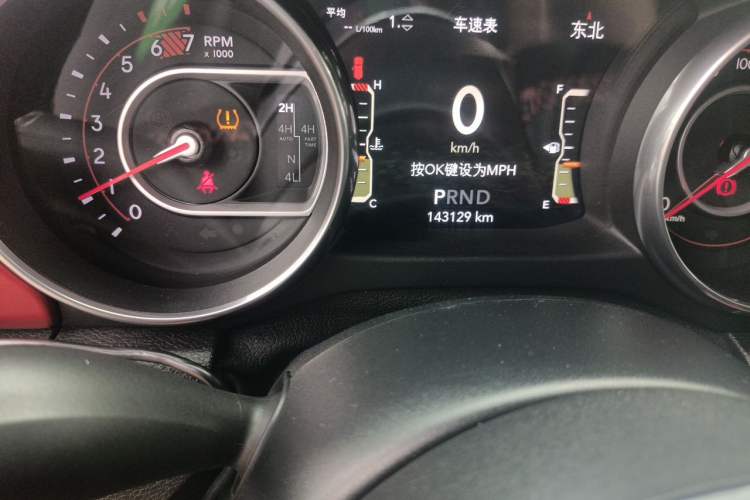 Used Jeep Wrangler  Odometer Close Up