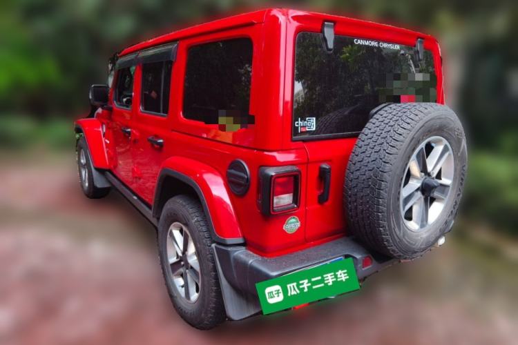 Used Jeep Wrangler 2020 2.0T automatic four-door parallel imported vehicle Rear Left 45 Deg