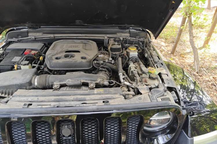 Used Jeep Wrangler 2021 2.0T Sahara Four-Door Edition Engine Bay Left