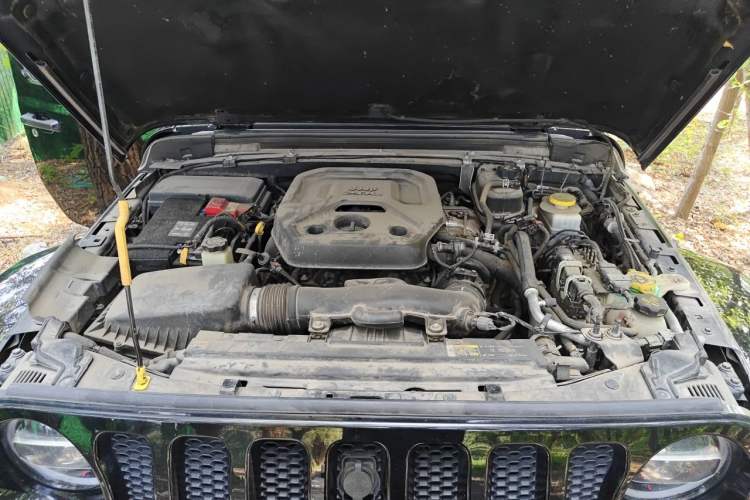 Used Jeep Wrangler 2021 2.0T Sahara Four-Door Edition Engine Bay