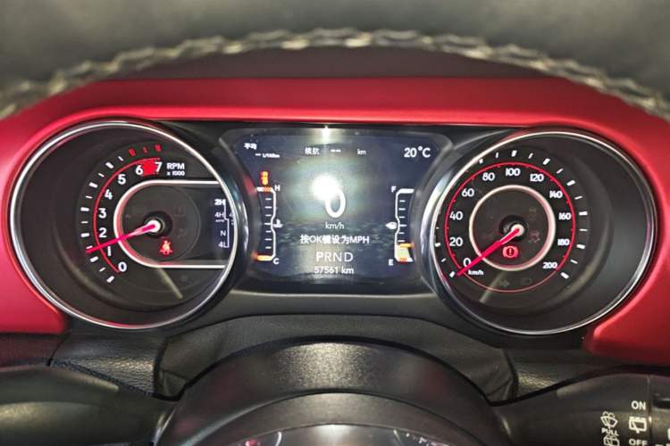 Used Jeep Wrangler 2021 2.0T Robin Hood Four-Door Edition Instrument Cluster