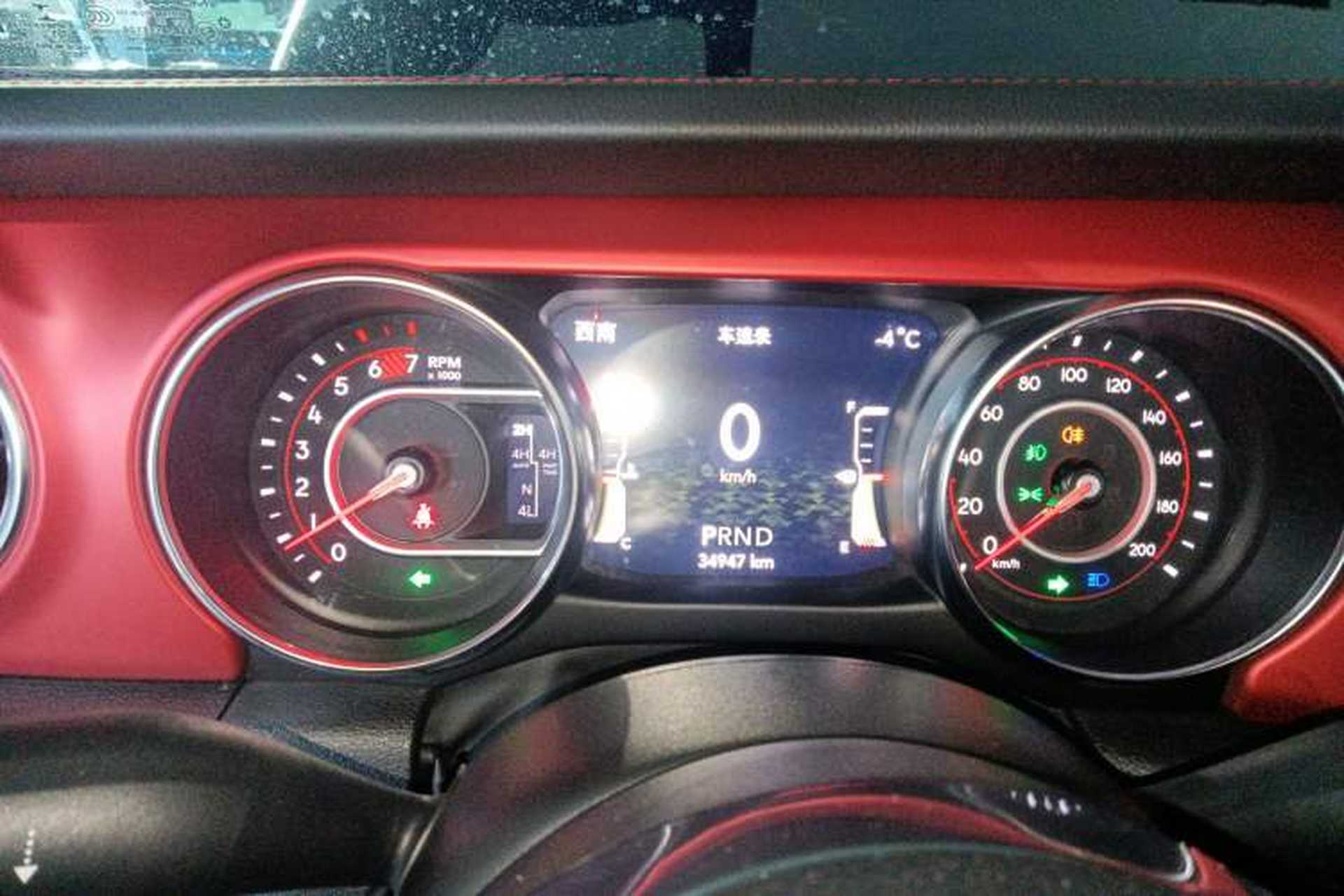Used Jeep Wrangler 2021 2.0T Robin Hood Four-Door Edition Instrument Cluster