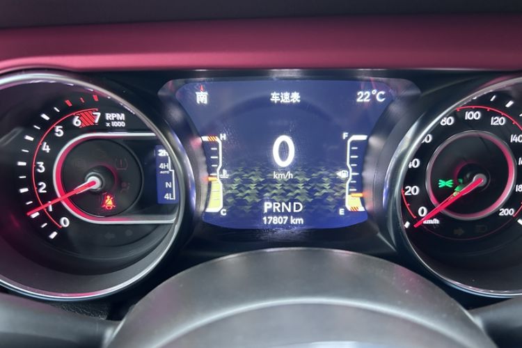 Used Jeep Wrangler 2021 2.0T Robin Hood Four-Door Edition Odometer Close Up