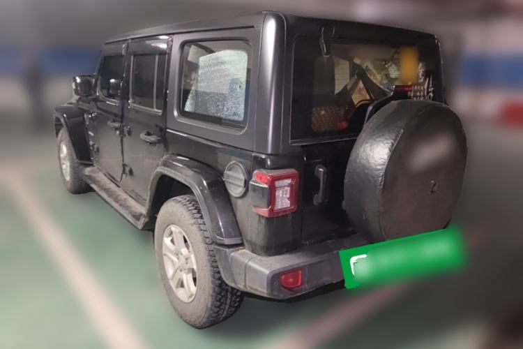 Used Jeep Wrangler 2021 2.0T Sahara Four-Door Edition Rear Left 45 Deg