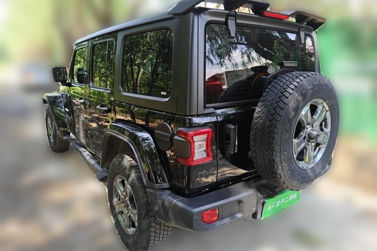 Used Jeep Wrangler 2021 2.0T Sahara Four-Door Edition Rear Left 45 Deg