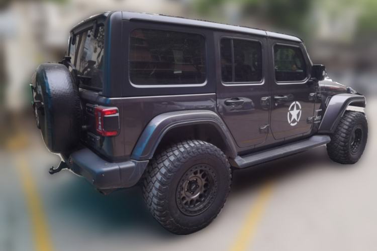 Used Jeep Wrangler 2021 2.0T Sahara Four-Door Edition Rear Right 45 Deg