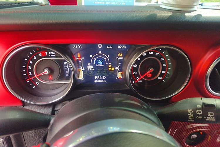 Used Jeep Wrangler 2021 2.0T Robin Hood Four-Door Edition Instrument Cluster