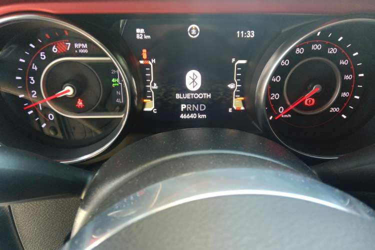 Used Jeep Wrangler 2021 2.0T Robin Hood Four-Door Edition Odometer Close Up