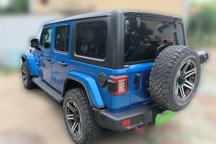 Used Jeep Wrangler 2021 2.0T Sahara Four-Door Edition Rear Left 45 Deg