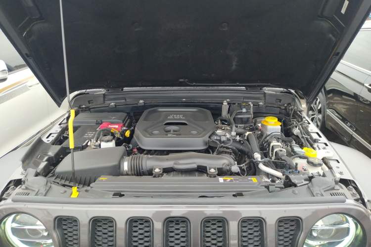 Used Jeep Wrangler 2021 2.0T Sahara Two-Door Edition Engine Bay
