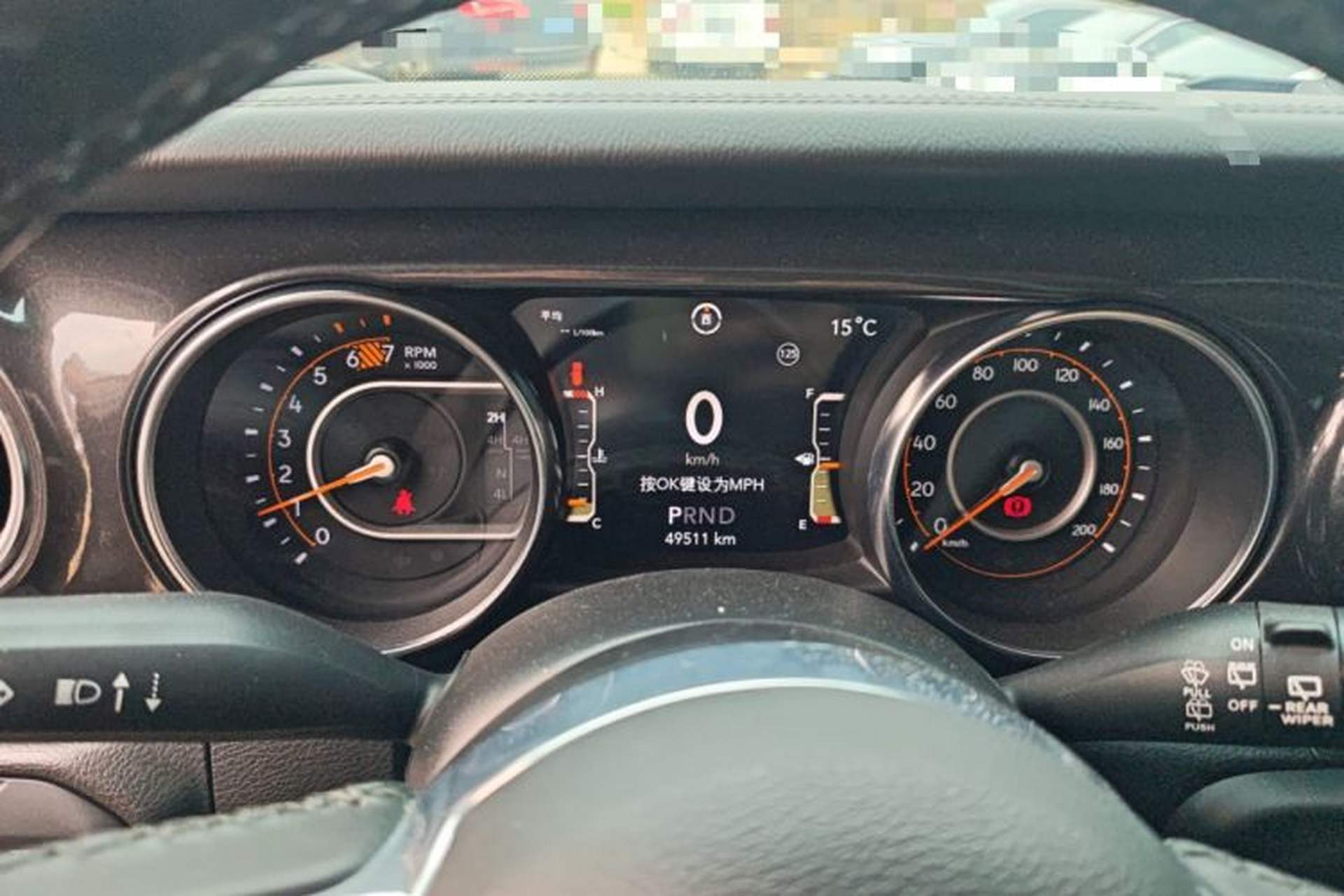 Used Jeep Wrangler 2021 2.0T Sahara Four-Door Edition Instrument Cluster