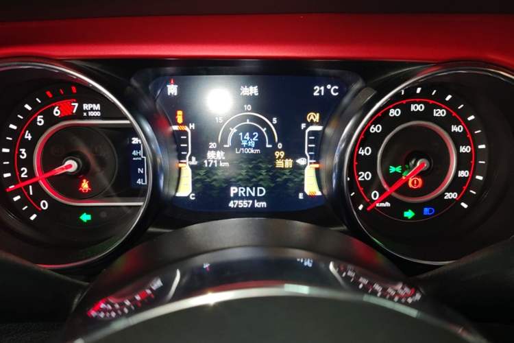 Used Jeep Wrangler 2021 2.0T Robin Hood Four-Door Edition Instrument Cluster