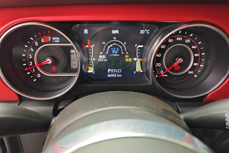 Used Jeep Wrangler 2021 2.0T Robin Hood Four-Door Edition Odometer Close Up