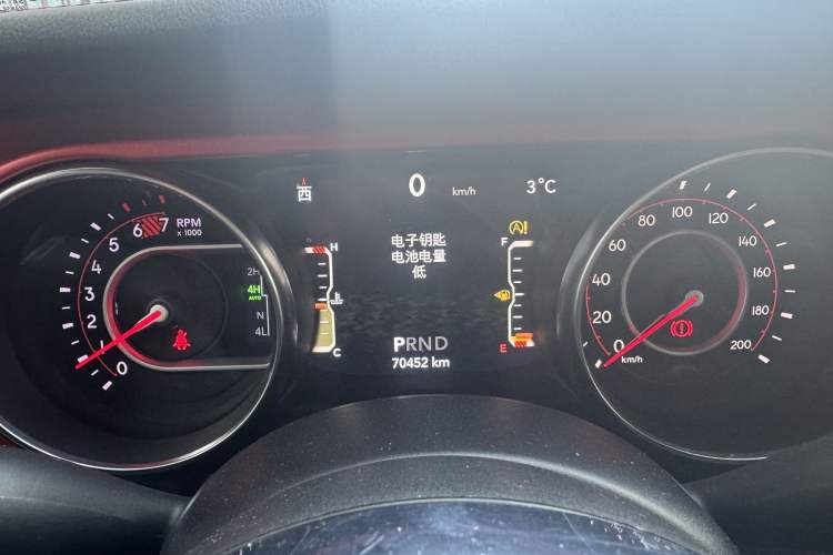 Used Jeep Wrangler 2021 2.0T Robin Hood Four-Door Edition Odometer Close Up