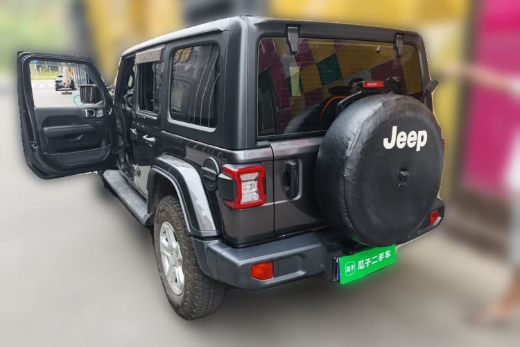 Used Jeep Wrangler 2021 2.0T Sahara Four-Door Edition Rear Left 45 Deg