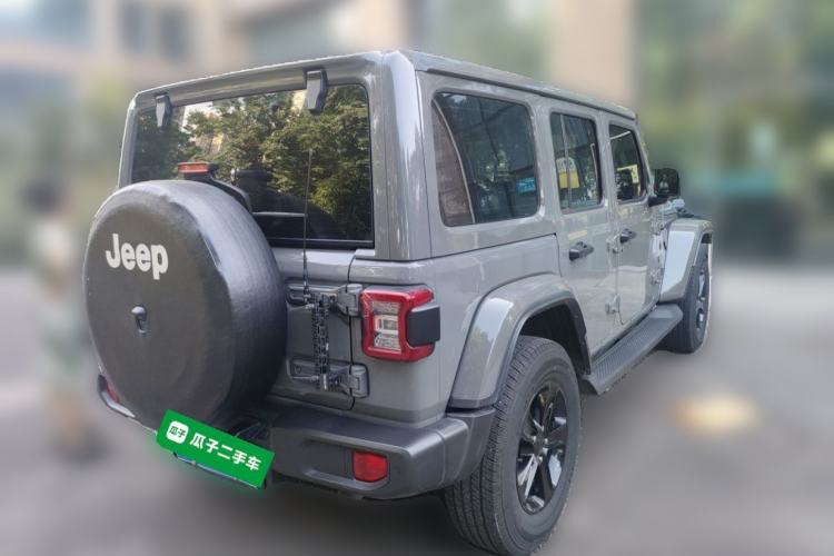 Used Jeep Wrangler 2021 2.0T Sahara Four-Door Edition Rear Right 45 Deg