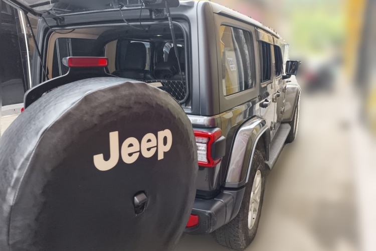 Used Jeep Wrangler 2021 2.0T Sahara Four-Door Edition Rear Right 45 Deg