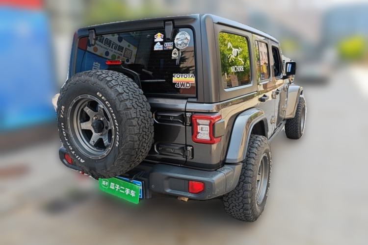 Used Jeep Wrangler 2021 2.0T Sahara Four-Door Edition Rear Right 45 Deg