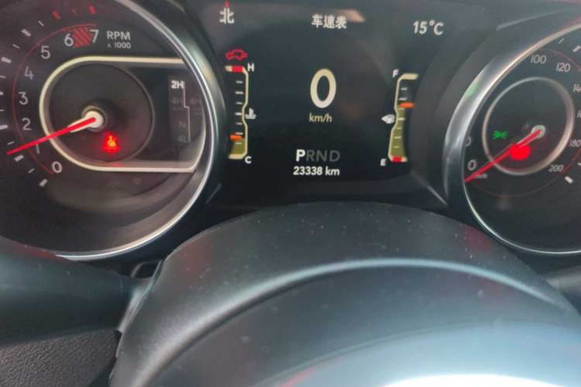 Used Jeep Wrangler 2021 2.0T Robin Hood Four-Door Edition Odometer Close Up