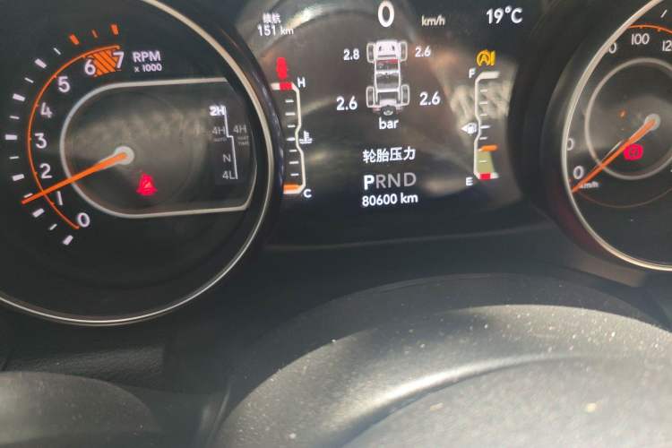 Used Jeep Wrangler 2021 2.0T Sahara Four-Door Edition Odometer Close Up