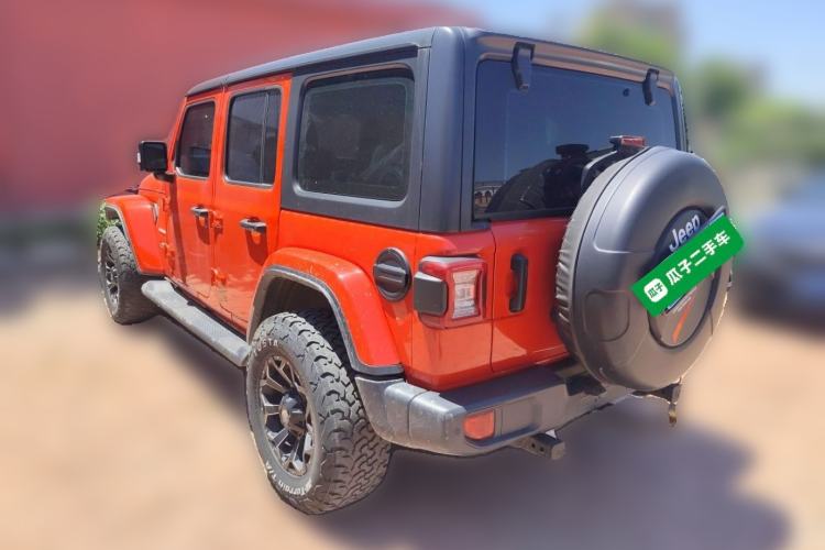 Used Jeep Wrangler 2021 2.0T Sahara Four-Door Edition Rear Left 45 Deg