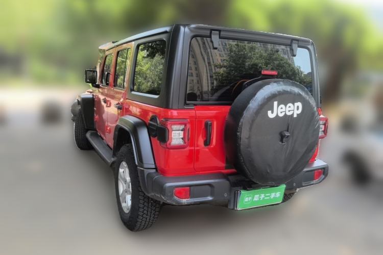 Used Jeep Wrangler 2021 2.0T Sahara Four-Door Edition Rear Left 45 Deg