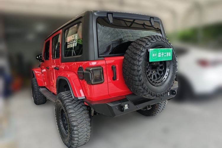 Used Jeep Wrangler 2021 2.0T Sahara Four-Door Edition Rear Left 45 Deg
