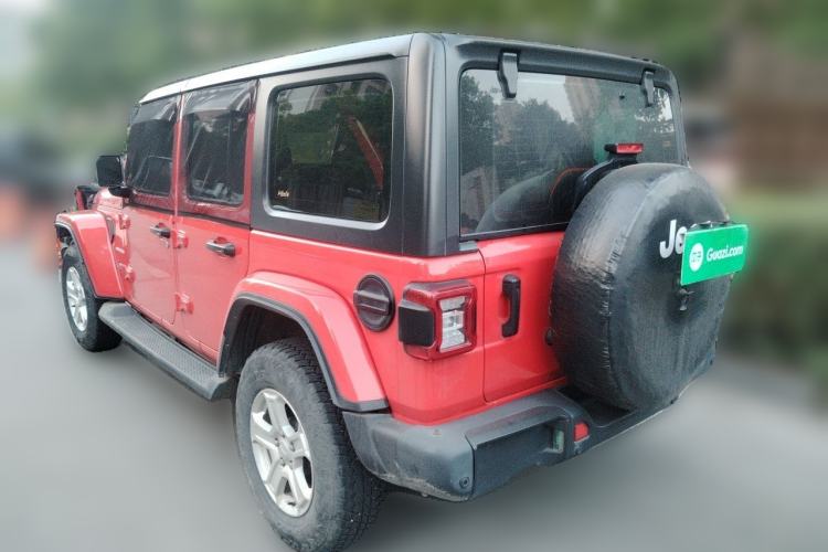 Used Jeep Wrangler 2021 2.0T Sahara Four-Door Edition Rear Left 45 Deg