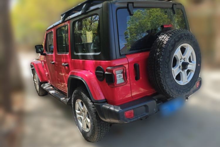 Used Jeep Wrangler 2021 2.0T Sahara Four-Door Edition Rear Left 45 Deg