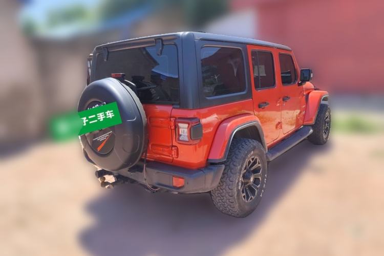 Used Jeep Wrangler 2021 2.0T Sahara Four-Door Edition Rear Right 45 Deg
