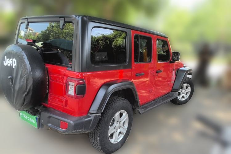 Used Jeep Wrangler 2021 2.0T Sahara Four-Door Edition Rear Right 45 Deg