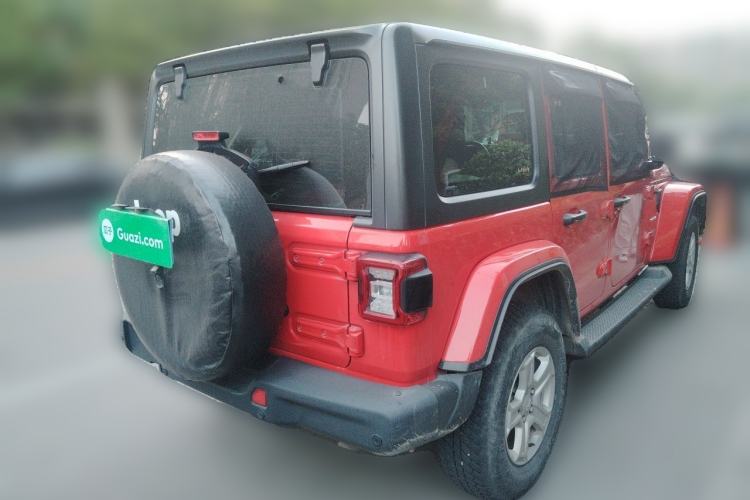 Used Jeep Wrangler 2021 2.0T Sahara Four-Door Edition Rear Right 45 Deg