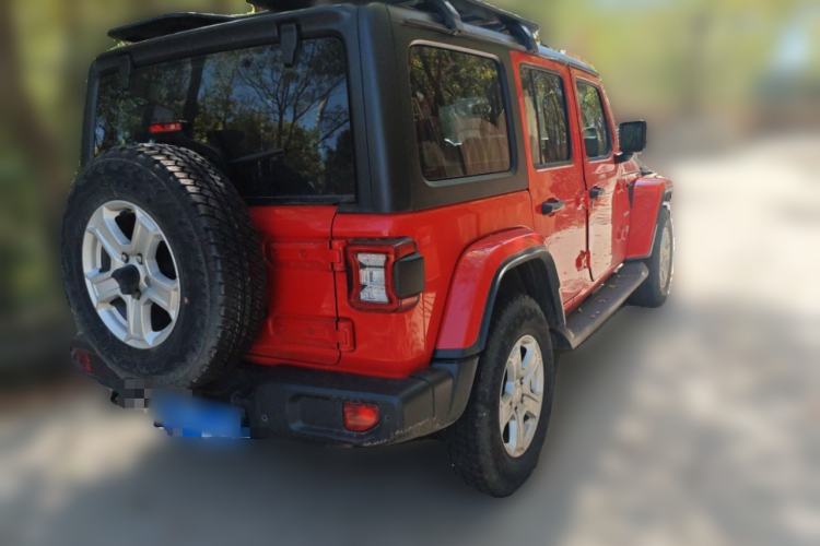 Used Jeep Wrangler 2021 2.0T Sahara Four-Door Edition Rear Right 45 Deg