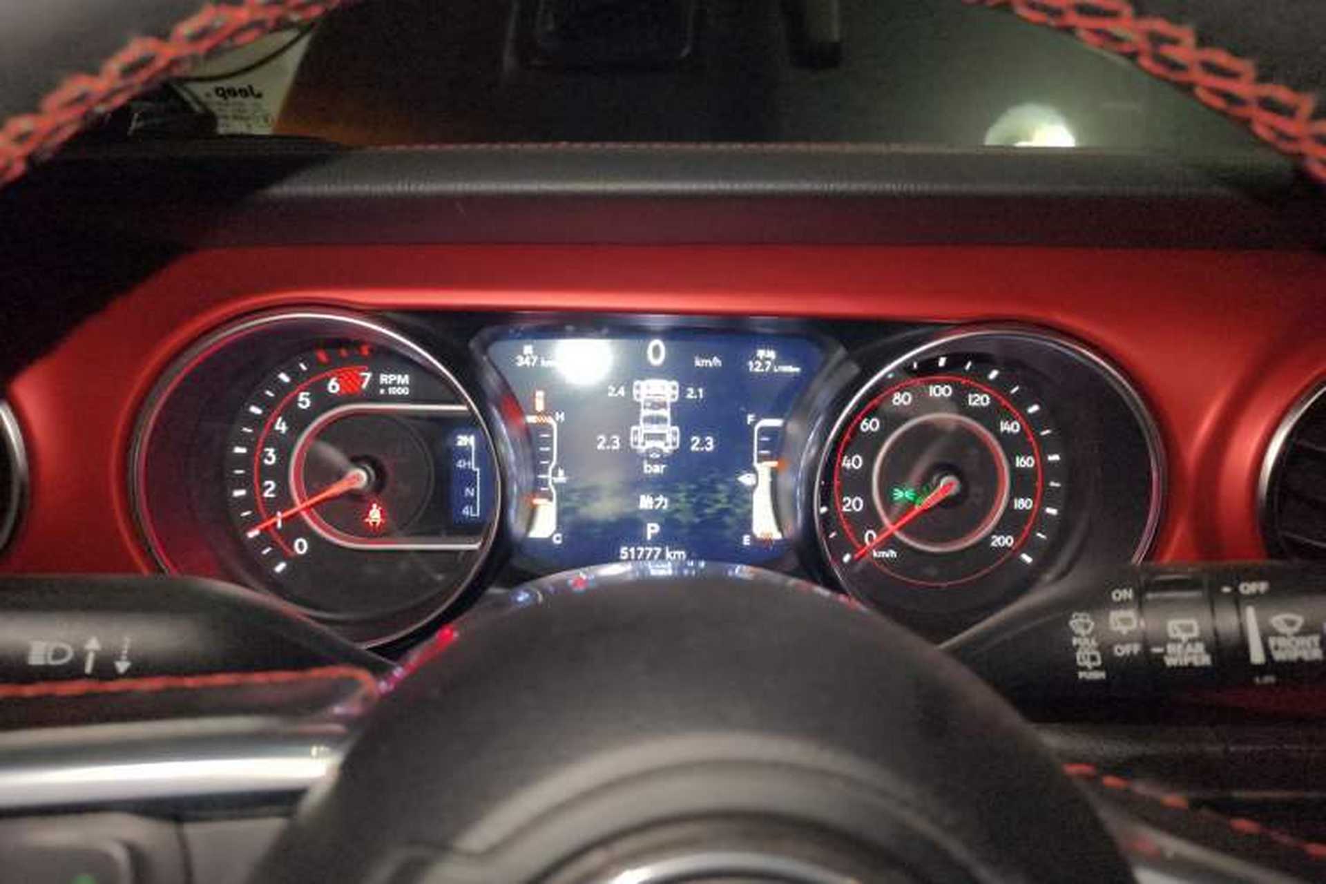 Used Jeep Wrangler 2021 2.0T Robin Hood Four-Door Edition Instrument Cluster