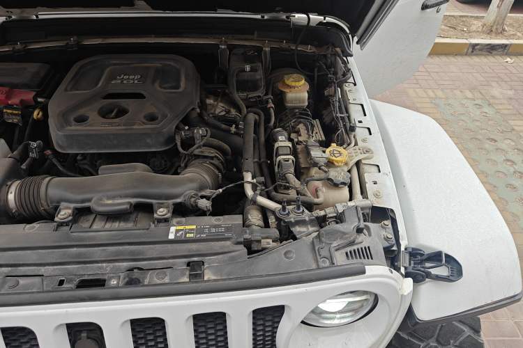 Used Jeep Wrangler 2021 2.0T Sahara Four-Door Edition Engine Bay Left
