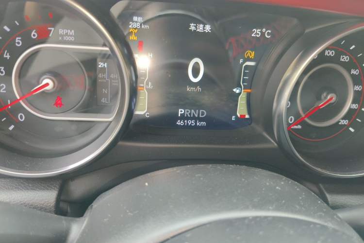 Used Jeep Wrangler 2021 2.0T Robin Hood Four-Door Edition Odometer Close Up