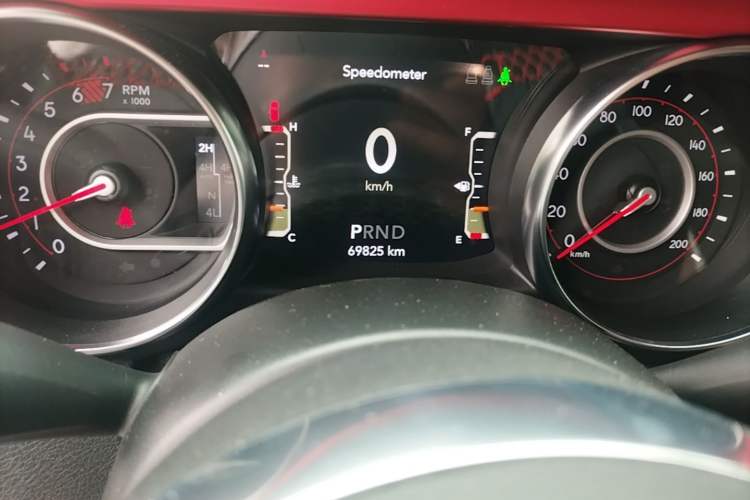 Used Jeep Wrangler  Odometer Close Up