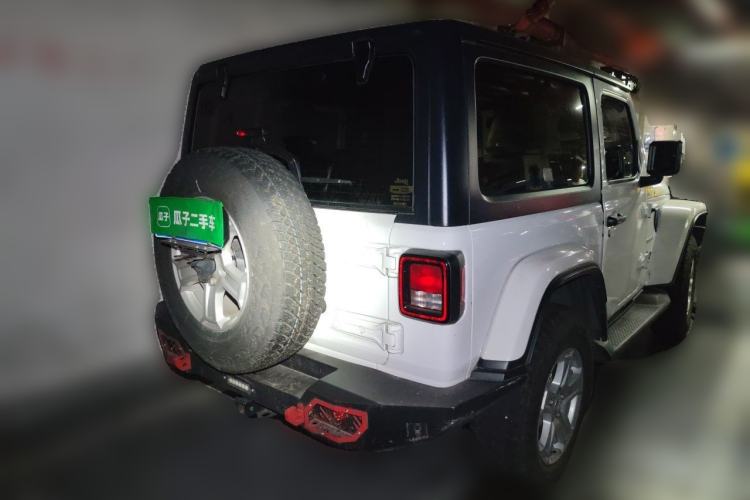 Used Jeep Wrangler 2021 2.0T Sahara Two-Door Edition Rear Right 45 Deg