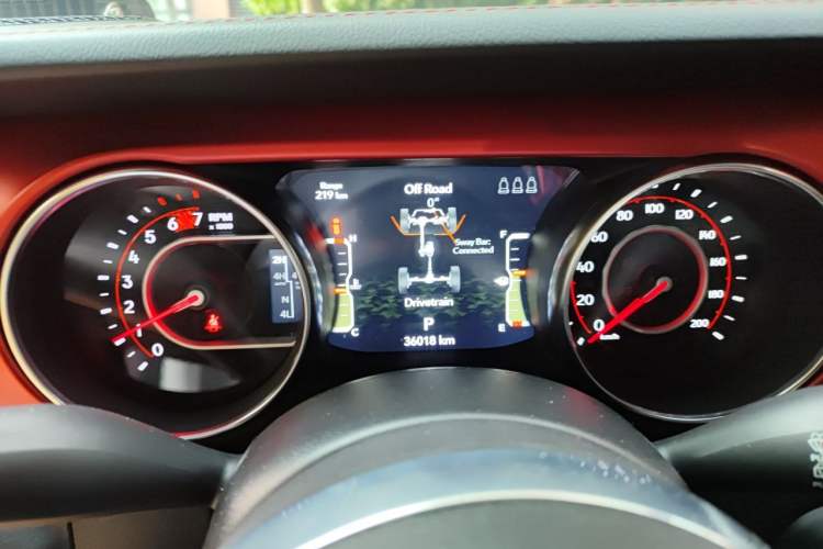 Used Jeep Wrangler 2021 2.0T Automatic Four-Door Hardtop Rubicon European Version Instrument Cluster