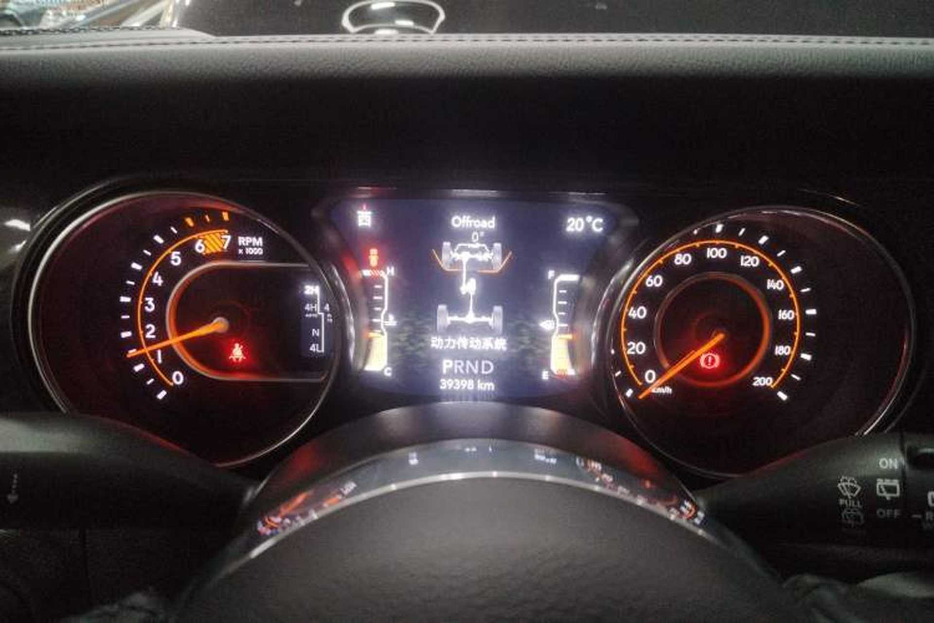 Used Jeep Wrangler 2022 2.0T High Altitude Four-Door Edition Instrument Cluster