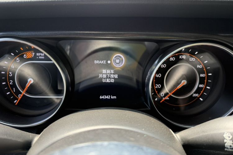 Used Jeep Wrangler 2022 2.0T High Altitude Four-Door Edition Odometer Close Up