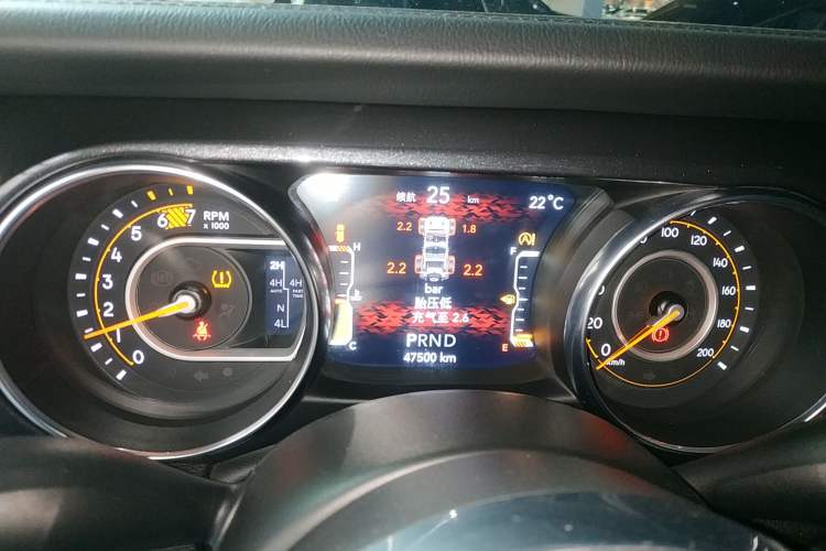 Used Jeep Wrangler 2022 2.0T High Altitude Four-Door Edition Instrument Cluster