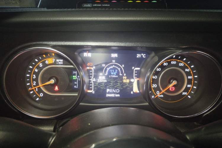 Used Jeep Wrangler 2022 2.0T High Altitude Four-Door Edition Instrument Cluster