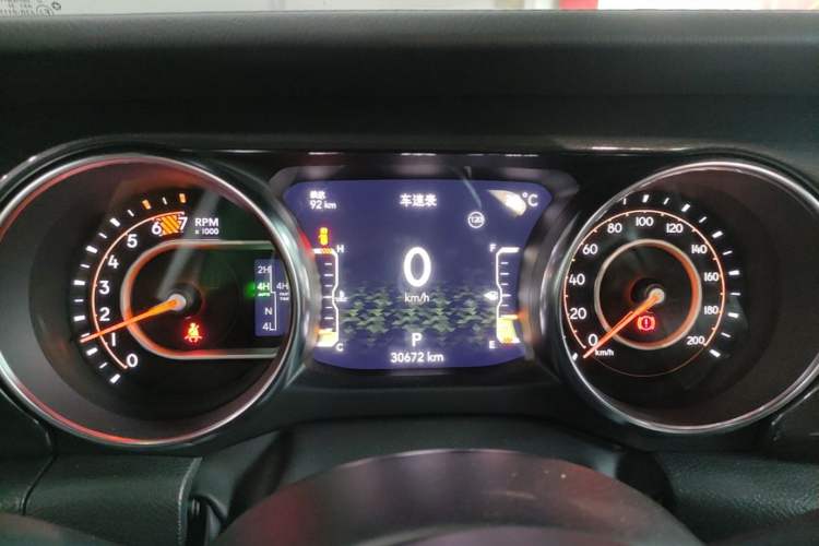 Used Jeep Wrangler 2022 2.0T High Altitude Four-Door Edition Instrument Cluster