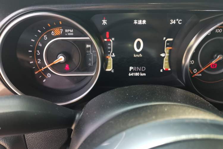 Used Jeep Wrangler 2022 2.0T High Altitude Four-Door Edition Odometer Close Up