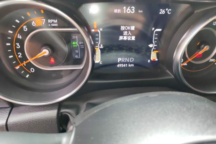 Used Jeep Wrangler 2022 2.0T High Altitude Four-Door Edition Odometer Close Up