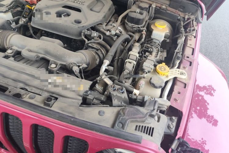 Used Jeep Wrangler 2022 2.0T High Altitude Bahamas Sand Pink Special Edition Engine Bay Left