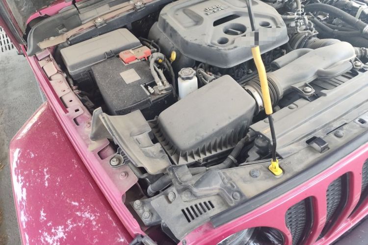 Used Jeep Wrangler 2022 2.0T High Altitude Bahamas Sand Pink Special Edition Engine Bay Right