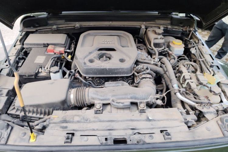 Used Jeep Wrangler 2022 2.0T Highland Jungle Green Limited Edition Engine Bay